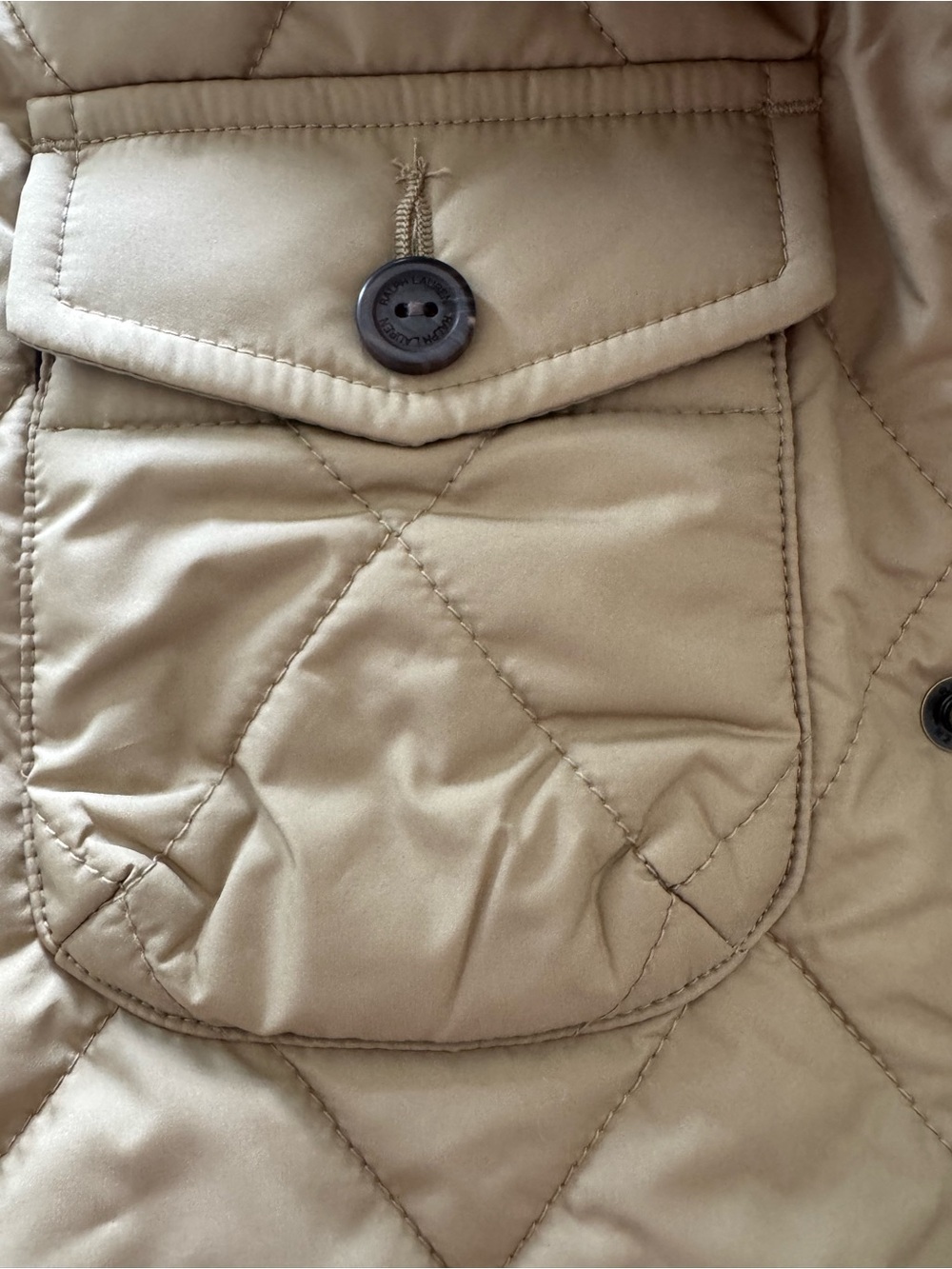 Polo Ralph Lauren Boys Quilted Vest Brown Size M (10-12) Water-Repellent - Picture 10 of 12